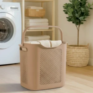 Carry & Store Knitted Design Laundry Basket (2495) by Limon