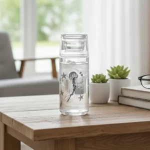 Printed 800ml Glass Carafe (2358) by Limon