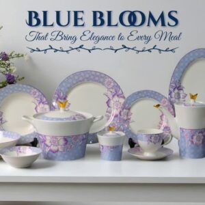 HAIF GOLD PRINT DINNER SET 61 PCS LUXURY SUPER BONE CHINA ( T SHAPE)