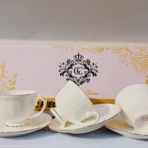 GGK 12 PCS.S CUP SAUCER  PREMIUM QUALITY SUPER BOWL CHINA PRODUCT CODE:12L1