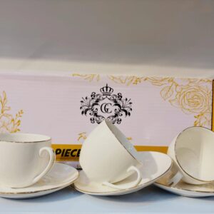 GGK 12 PCS.S CUP SAUCER  PREMIUM QUALITY SUPER BOWL CHINA PRODUCT CODE:1206